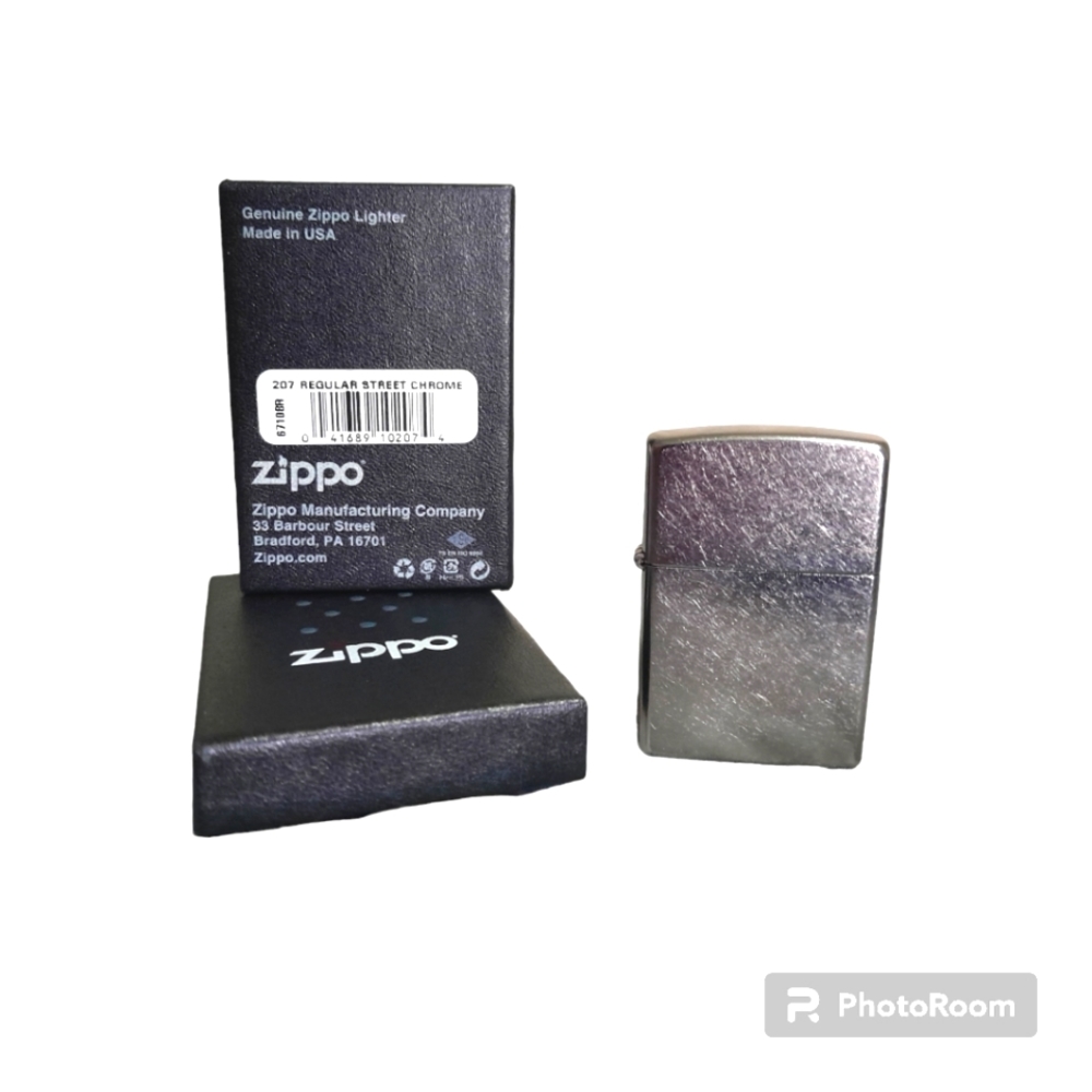 Zippo Regular Street Chrome Lighter, Factory Sealed.